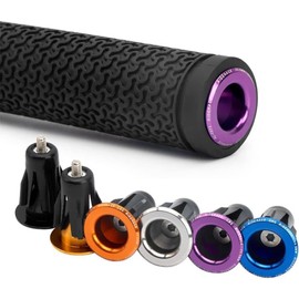 1Pc Red Pair Bike Handlebar End Plugs, Adjustable Bike Bar End Plugs, Handle Bar Plug, Bicycle Grip End Cap, Aluminum Alloy Handlebar Caps Parts and Components,Bike Grips