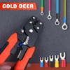 GOLD DEER Wire Stripper with Crimping Function, Cutable, Crimping Tool,