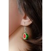 Miniblings Earrings Half Choke Halved Fruit Watermelon Cantaloupe Watermelon