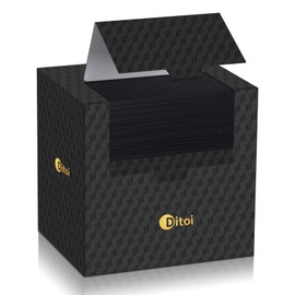 Ditoi Face Towels,Graphene Disposable Face Towel, 100 Count Daily Facial Tissues, Super Soft Black Face Towels XL, Makeup Remover Dry Wipes, Facial Clean Cloths for All Skin Type, 10"×12" (2 Pack)