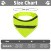 Dog Bandana, Reflective Dogs Towel Bib Adjustable High Visibility Pet