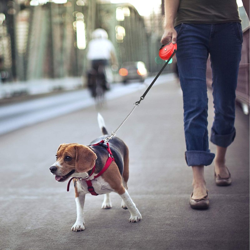 Idepet Heavy Duty Retractable Dog Leash for Small and Medium