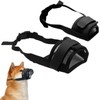 Pack of 2 Dog Muzzles S/L, Adjustable Muzzles for Dogs, Breathable Nylon Fabric Loop, Soft Muzzle to Prevent Biting, Chewing and Barking for Small and Medium Dogs