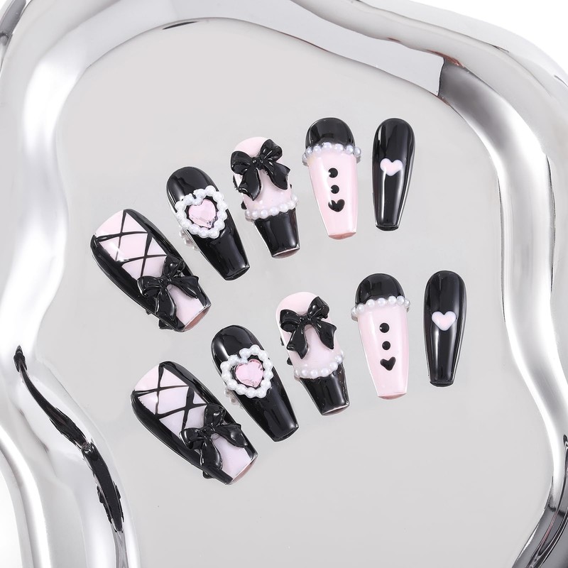 Sethaxy Handmade Nail Tip, Very Long, Mine-based False False Nails,