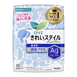 Kao Laurier Pretty Style Ag Unscented (62 Pieces) Panty Liner