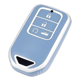 OFFCURVE Protector de Llave de Honda 4 Botones, Funda para Llave TPU Flexible Suave, Compatible con Honda Accord Civic CRV Jade Pilot Odyssey Vezel Po