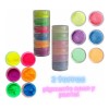 2 Torres Pigmento Neon Y Pastel Sombras En Polvo Ojos