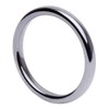 Thin Hematite Ring 3 mm Wide Round Grey Dark Grey