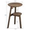 ChooChoo Round End Table Set of 2, Narrow Side Table