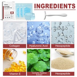 Melting Collagen Film, 2 Boxes Soluble Collagen Supplement Film, Melting Skin Care Film with Soluble Collagen, Hydrolysed Collagen Skin Protection for Firm Skin Prevents Fine Lines