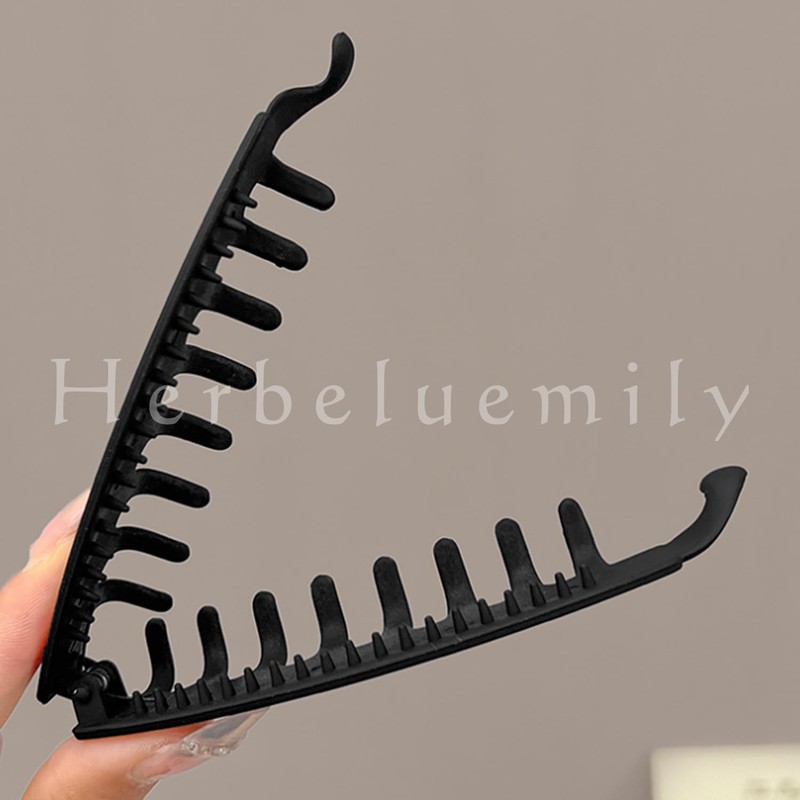 Herbeluemily Banana Clip, Hair Clip, Simple, Elegant, Casual, Hairy, Large