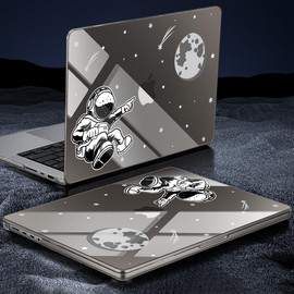 Tuiklol Case for MacBook Pro 14 inch 2024-2021 Release A3112 A3401 A3185 M4 A2992 A2918 M3 A2779 M2 A2442 M1 Pro/Max Chip, Durable Crystal Hard Shell Cases with Screen Protector, Astronaut