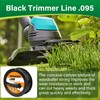 DuckcowsC 253ft .095" Black Trimmer Line Weedeater String Replacement for