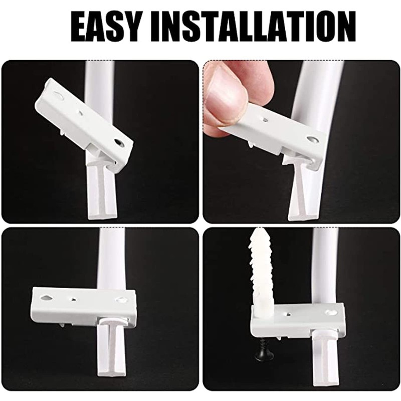 5 Meters (16.4FT) Flexible Bendable Ceiling Curtain Track,Room Divider, Window