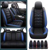 Car Seat Covers Front&Rear Full Set Seat Protector Pu Leather