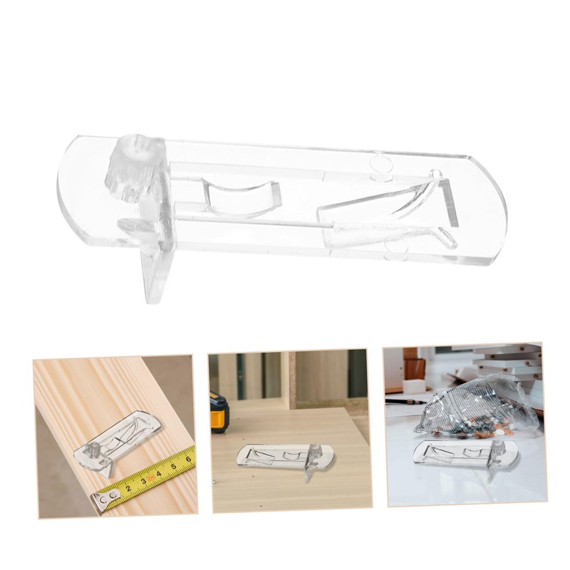 DOITOOL 30pcs Transparent Shelf Support Pegs for Cabinets Kitchen Shelving