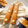 Boguish Handbag Handle Wrap Covers 13x9cm, PU Leather 3 Buckle