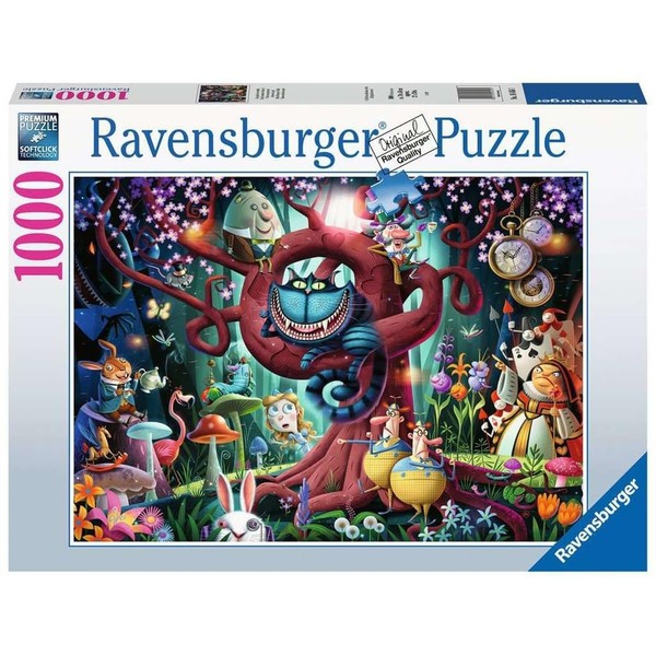 Ravensburger Most Everyone is Mad 1000 Piece Puzzle for Adults - Alice in Wonderland Theme, Every Piece is Unique, Softclick Technology Means Pieces Fit Together Perfectly