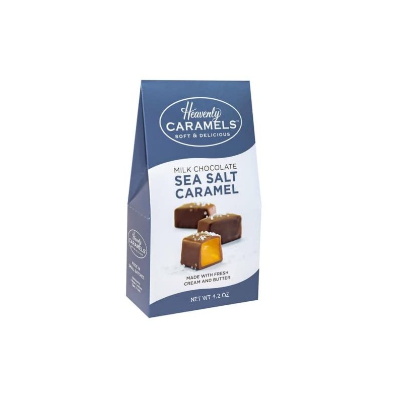 Heavenly Caramels Chocolate Covered Vanilla Sea Salt Caramel 4.2 ounce