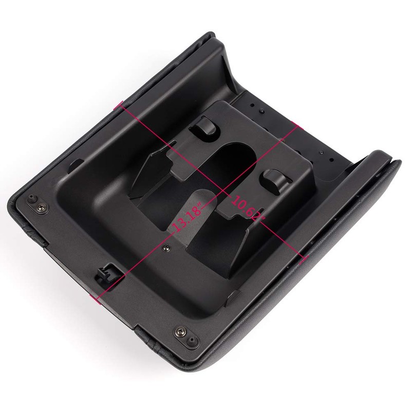 New Armrest Lid Leather Cover Pad, Compatible with 2004-2008 Ford