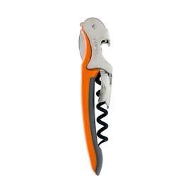 Franmara Soft-Touch Murano Two-Step Waiter Corkscrew with Nonstick Spiral (Orange)