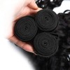 50g 1WS #1B Water Wave Hair Extensions 30 32 34