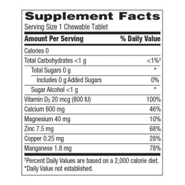 Caltrate 600 + D3 Americano 155 Tabletas +minerales Y Calcio Sabor Frutas