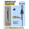 8 Pcs 12 Inch Adjustable Carabiner Bungee Cords with Hooks,