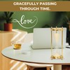 Brass Hourglass with Inspirational Quote Happy abbiversary Timeless Sand Timer