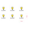 Switch Stickers Pack of 6 Light Stickers with Lettering (RP39)