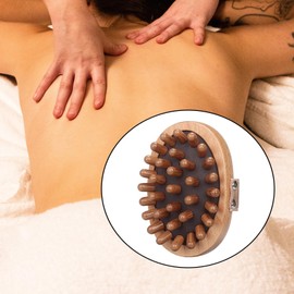 Perfeclan Wooden Massage Body Brush Body Massager Brush Tool for Legs Back Thigh