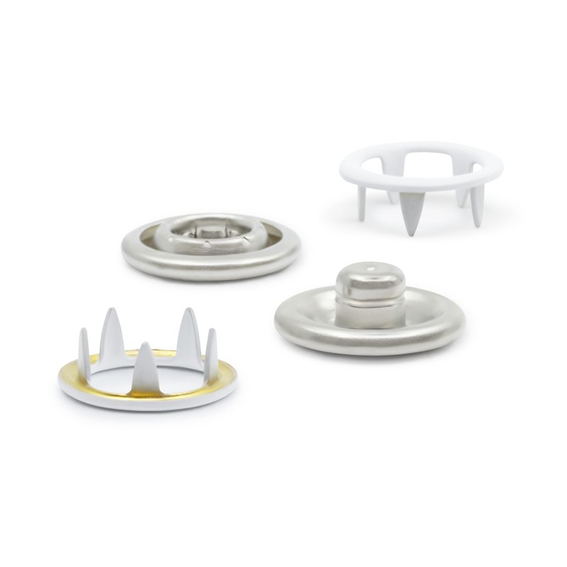 Dritz 16-9 Snap Fasteners, White, Size 16 (7/16-Inch) 7-Count