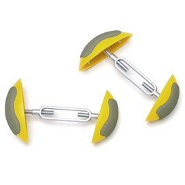 kupnos 1Pair Mini Shoe Stretchers Women Wide Feet, Non-Slip Shoe Widener Expander Shaper Trees for Women Men Adjustable (Yellow)