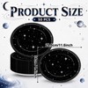 50 Pcs Stars Galaxy Space Birthday Party Oval Paper Plates