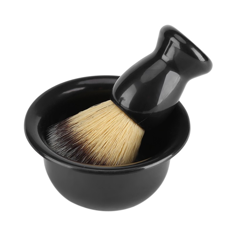 3 PCS Professional Men Shaving Brush Stand Holder Bowl Set