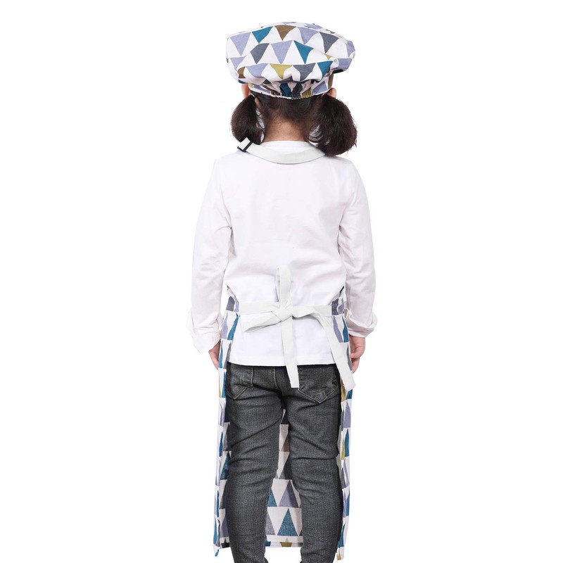 Adjustable Apron and Chef Hat Set for Cooking and Baking