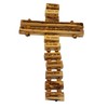 Father in Heaven Olive Wood Spanish Hanging Cross 9"