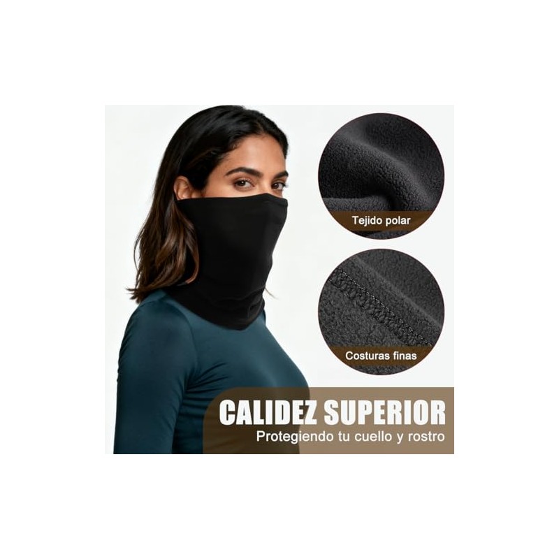 Kit 2 Piezas Bufanda para Hombre y Mujer, Mascarilla Calentadora