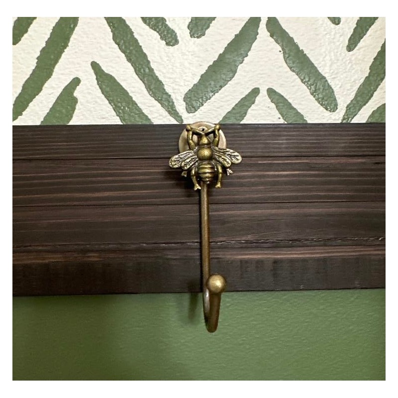 Knobs By Blossom Vintage Antique Brass Iron Wall Hooks Tie