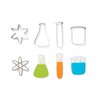 Fox Run Science Cookie Cutter Set, Chemistry Lab Cookie Cutters,