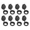 PATIKIL 22mm Door Lock Dust Cover, 8 Pack PE Plastic