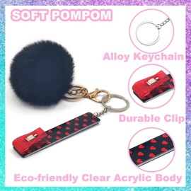 BATUMEYE Credit Card Grabber For Long Nails, Cute Acrylic Debit Bank For Women（Red）