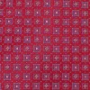 THE MENS STORE Red Blue White GEOMETRIC Self-tipped Woven Silk