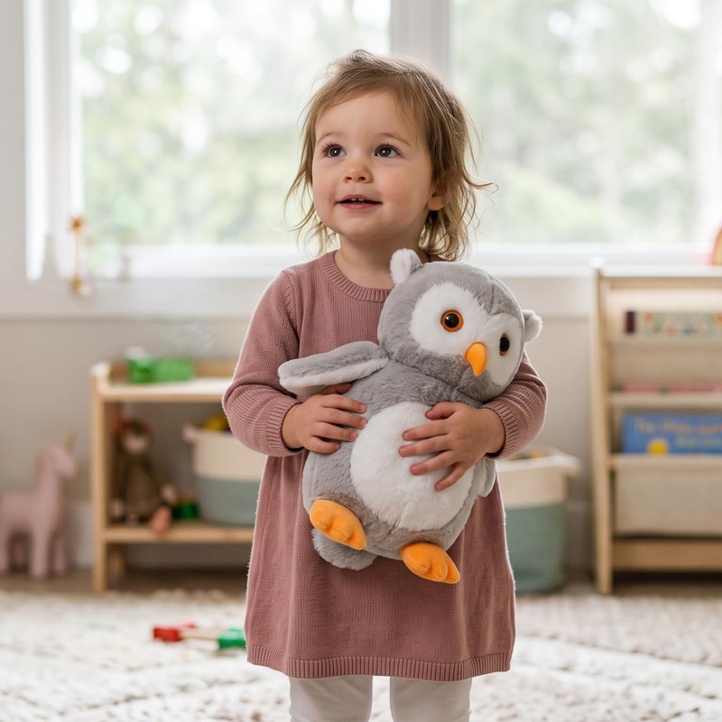WEIGEDU Owl Stuffed Animal Plush Toy, 11.8 Inch