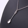 AIMALL Mini Crown Spoon Necklace Pendant Charm for Filling Vials