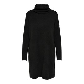 ONLY Female Knitted Dress, Long Knitted Dress, Black (Black)