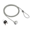 Gembird LK-K-01 1.8m Plata - Cable antirrobo ,Llave, Cloruro de