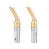 3Pair/6Pcs Banana Cable Plugs, Closed Screws Connectors for Speaker Wire