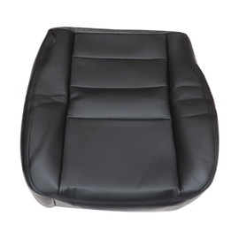 Priprilod Black Leather Driver Side Bottom Replacement Seat Cover Compatible with Ford F250 F350 F450 F550 Lariat XLT 2002 2003 2004 2005 2006 2007