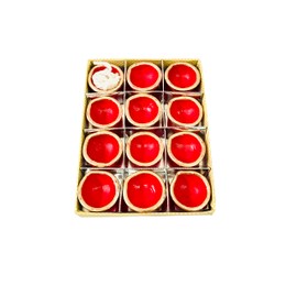 New Red Diwali Clay Diya Dia with Cotton Wicks for Puja Pooja Clay Diyas for Diwali Tea Light Holder Indian Decor Deepawali Deepak Oil Lamps Diwali Decor Puja Items- 2 inch Pack of 12